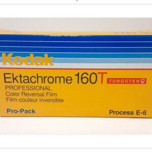 Kodak Ektachrome 160T Tungsten E6  5-EPT 120 Film EXPIRED 08/2000 Sealed Pkgs